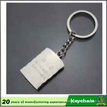 Rectangle Blank Metal Keychain